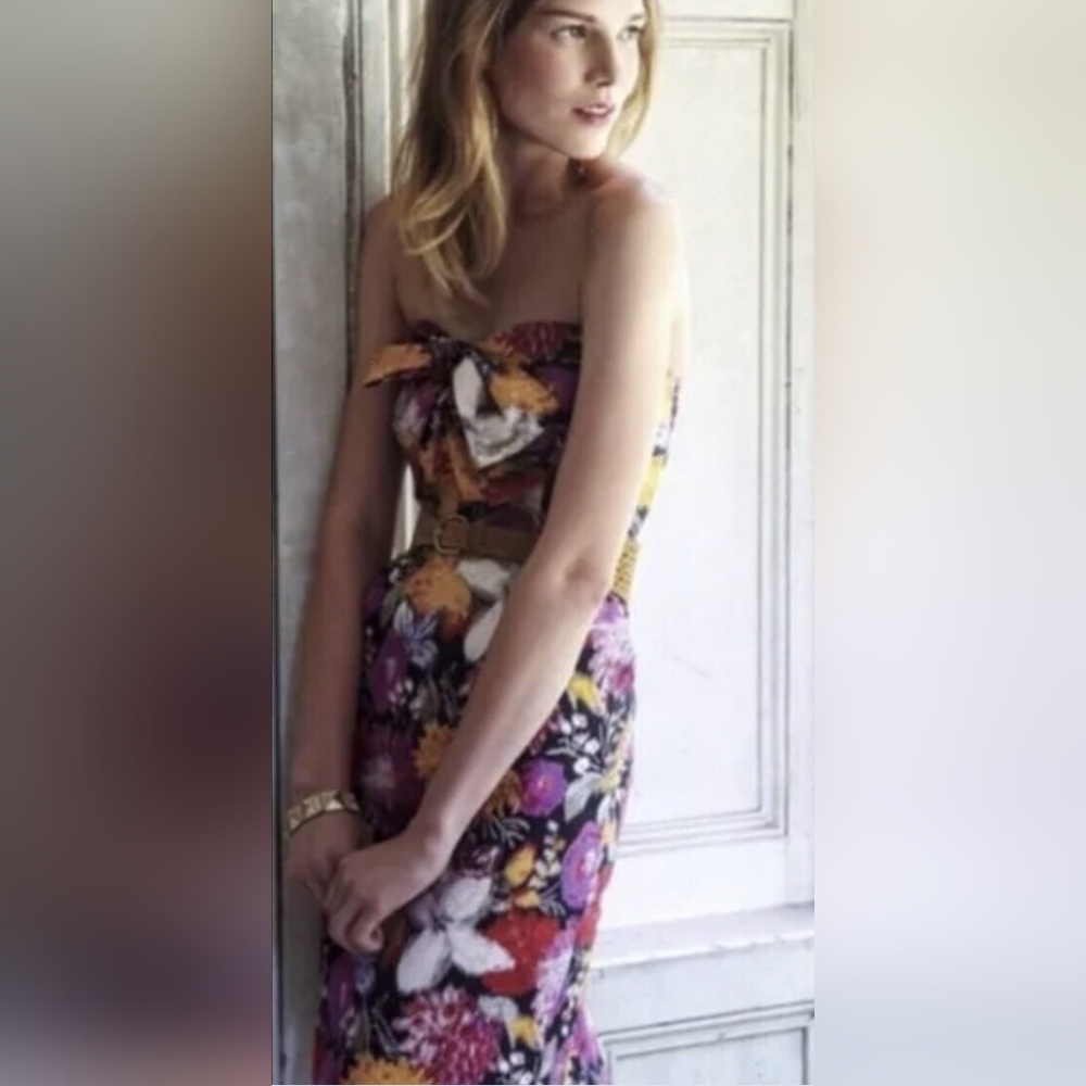 Anthropologie Tropica Jacquard Mini Dress by Moulinette Soeurs Boho Artsy sz 12